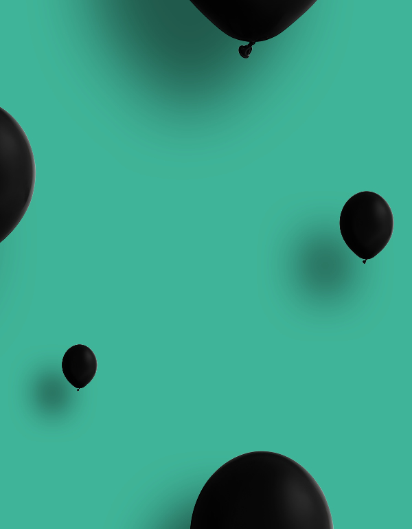 Dein Enkel hat Ballons, aber nichts zu feiern. Merkste was” auf grünem Hintergrund mit schwarzen Ballons